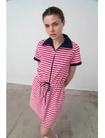 Vamp - Pohodlné celopropínací froté šaty 16928 - Vamp Vamp - Pohodlné celopropínací froté šaty 16928 - Vamp