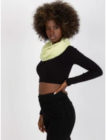 Dámská tunelová šála AT CH BF48181 světle žlutá Dámská tunelová šála AT CH BF48181 světle žlutá