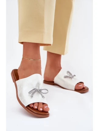 Dámské sandály na plochém podpatku se zdobeným vázáním stříbrné Norela