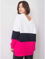Mikina RV BL 5972.07 bílá a růžová Mikina RV BL 5972.07 bílá a růžová
