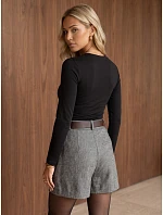 Dámská černá blůza FashionStreet RY2935