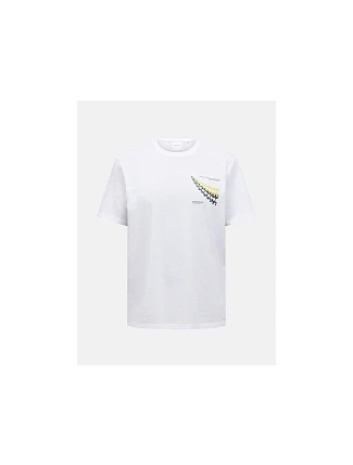 Pánské tričko PEAK PERFORMANCE M Explore Graphic Tee, bílá barva Pánské tričko PEAK PERFORMANCE M Explore Graphic Tee, bílá barva
