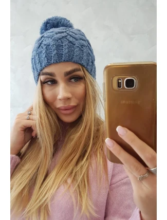 Fleecová čepice Waleria K307 denim Fleecová čepice Waleria K307 denim