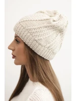 Dámská zimní čepice z vlny K441 béžová