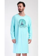 Pánská noční košile s dlouhým rukávem Jachting - Vienetta