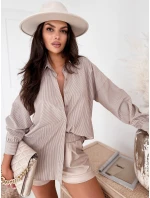 Dámské oversize tričko BLISS beige FashionStreet DY0349