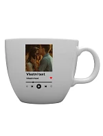 Personalizovaný MEGA XXL keramický hrnek 1000 ml s motivem přehrávače Personalizovaný MEGA XXL keramický hrnek 1000 ml s motivem přehrávače