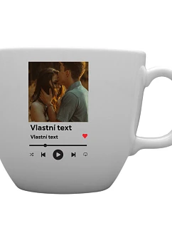 Personalizovaný MEGA XXL keramický hrnek 1000 ml s motivem přehrávače
