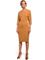 Dámské šaty M464 Cinnamon skořicové - MOE Dámské šaty M464 Cinnamon skořicové - MOE