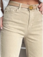 Dámské džínové kalhoty LUXEFLOW beige FashionStreet UY2364