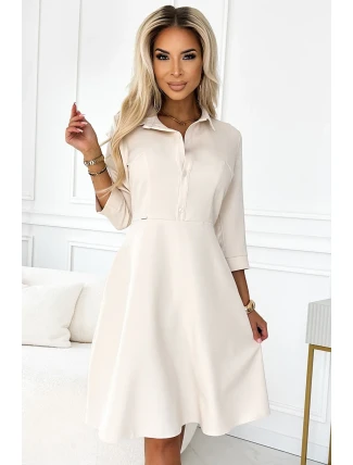 286-7 SANDY Košilové halenkové šaty s páskem - BEACH 286-7 SANDY Košilové halenkové šaty s páskem - BEACH