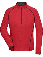 Daiber JN 497 Dámské funkční tričko s dlouhým rukávem 02.0497 red melange/titan