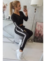 Sada s ozdobnými stuhami černé barvy Sada s ozdobnými stuhami černé barvy