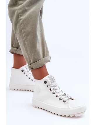 Dámské Tenisky Big Star Vysoké Zateplené Bílé GG274108