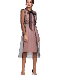 Dámské šaty K039 Powder Pink - Makover