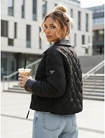 Dámská přechodná bunda TY5622 černá - FashionStreet Dámská přechodná bunda TY5622 černá - FashionStreet