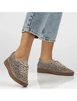 Dámská kožená prolamovaná vícebarevná polobotka Filippo DP6830