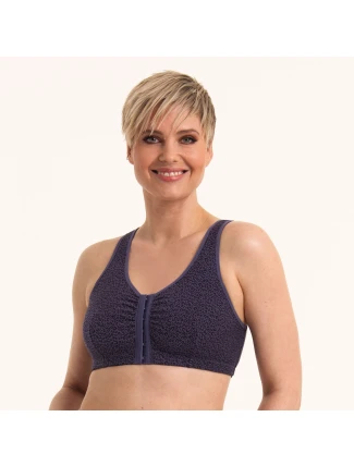 Chirurgická podprsenka Hazel zapínání vpředu 5765X steel grey - Anita Care