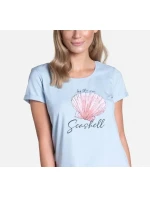 Dámské pyžamo Tickle 38896-50X Modrá a tmavě modrá - Henderson Ladies