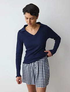 Dámské pyžamo Elevated Sets PSK LSL 01 Blue modré  - TRIUMPH