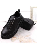 Big Star W INT1919 černé boty na platformě Big Star W INT1919 černé boty na platformě