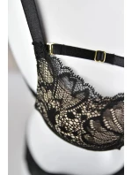 Dámská podprsenka JULIA PUSH 19167 černo/béžová - Mediolano Dámská podprsenka JULIA PUSH 19167 černo/béžová - Mediolano