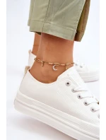 Nízké šněrovací tenisky Big Star LL274968 Bílé