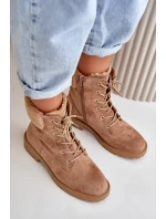 Dámské podšité pracovní boty na zip hnědé Mivael Dámské podšité pracovní boty na zip hnědé Mivael