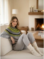 Dámský svetr RUBY GLOW grey FashionStreet MY2376