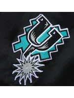 Mitchell & Ness Lightweight Satin Bomber San Antonio Spurs jacket M SJKT6599-SASYYPPPBLCK pánské