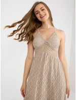 TW SK BI 8676 šaty.22 béžová TW SK BI 8676 šaty.22 béžová