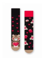 Ponožky Více 079 Hearts pánské asymetrické 39-46