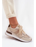 Dámské tenisky z eko kůže béžové Kelira