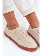 Dámské tenisky z látky Big Star TT274358 Béžové