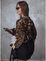 Dámské tričko PANTHEAS oversize s leopardím potiskem FashionStreet RY2709 Dámské tričko PANTHEAS oversize s leopardím potiskem FashionStreet RY2709