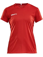 Craft Teamwear Squad Go Jersey Solid W Dámské sportovní tričko s výstřihem do V 82.5566 bright red Craft Teamwear Squad Go Jersey Solid W Dámské sportovní tričko s výstřihem do V 82.5566 bright red