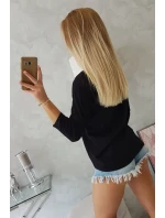 Halenka s potiskem Star Style černá Halenka s potiskem Star Style černá