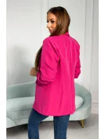 Bunda s klopou elegantní fuchsiová