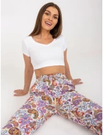 Kalhoty D73771M61869M světle fialové Kalhoty D73771M61869M světle fialové