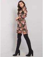 Šaty DHJ SK 12220 2.14P černá a růžová