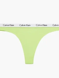 Dámská tanga D1617E LT3 žlutá - Calvin Klein
