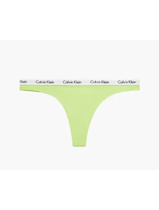 Dámská tanga D1617E LT3 žlutá - Calvin Klein