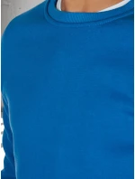 Pánská základní modrá mikina FashionStreet BX5883