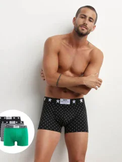 Pánské módní boxerky 3 ks DIM VIBES BOXER 3x - DIM - bílá