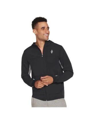 Skechers Skechweave Premium Bunda s kapucí M1JA123-BLK Black L