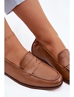 Mokasíny z přírodní kůže Vinceza 18121 Camel