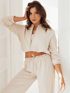 Dámská světle béžová bunda bomber MADDIE FashionStreet RY2320