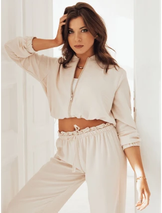 Dámská světle béžová bunda bomber MADDIE FashionStreet RY2320