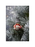 DEKORATIVNÍ PANENKA S TAŠKOU ČERVENÁ DÍVKA 7,5 CM