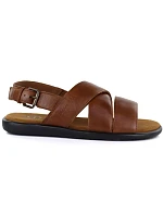 Pánské pohodlné hnědé sandály Bugatti TT153132